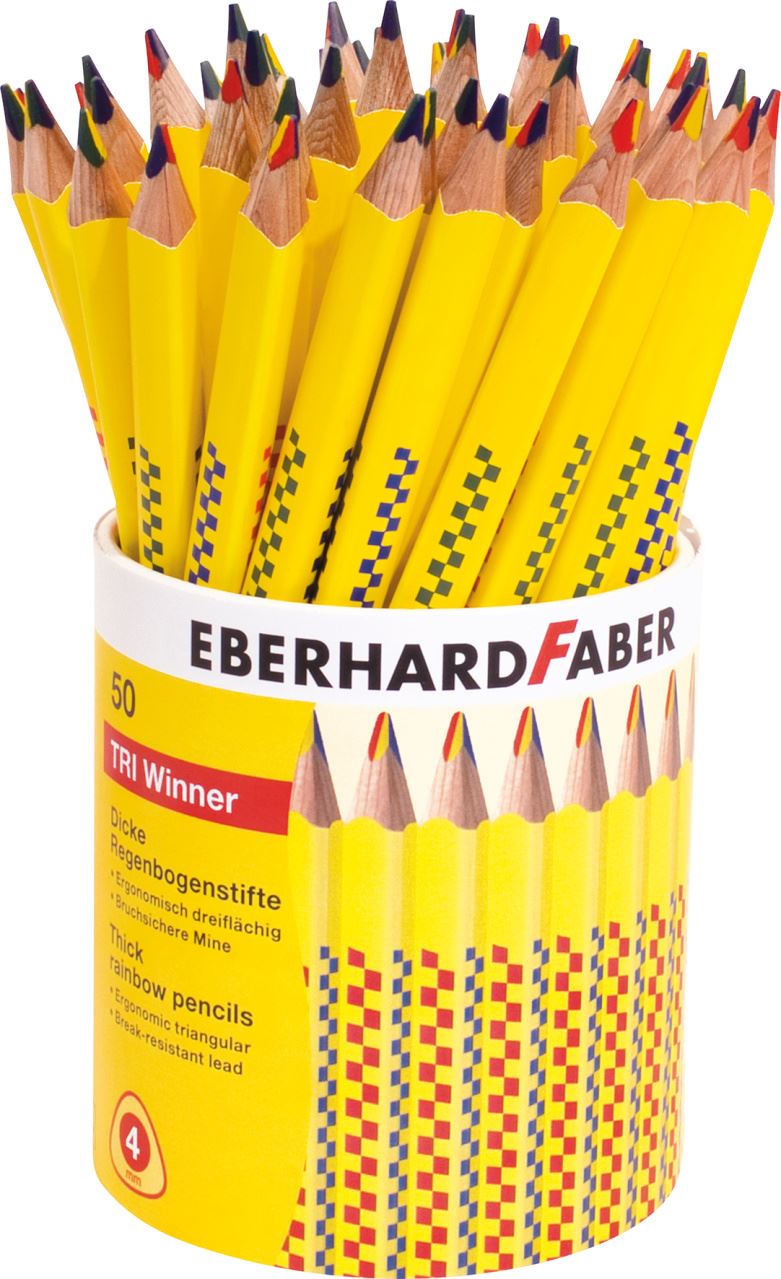 Eberhard-Faber - TRI Winner thick Rainbow pencils 50