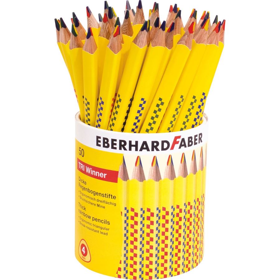 Eberhard-Faber - TRI Winner thick Rainbow pencils 50