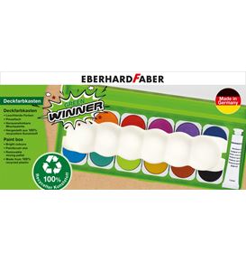 Eberhard-Faber - Green Winner paint box, 12 colours