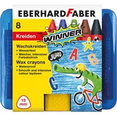 Eberhard-Faber - Winner Wax crayons triangular plastic box of 8