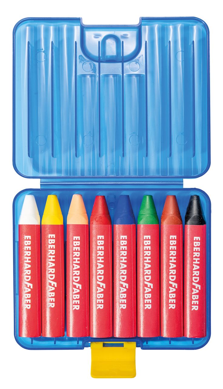 Eberhard-Faber - Winner Wax crayons triangular plastic box of 8
