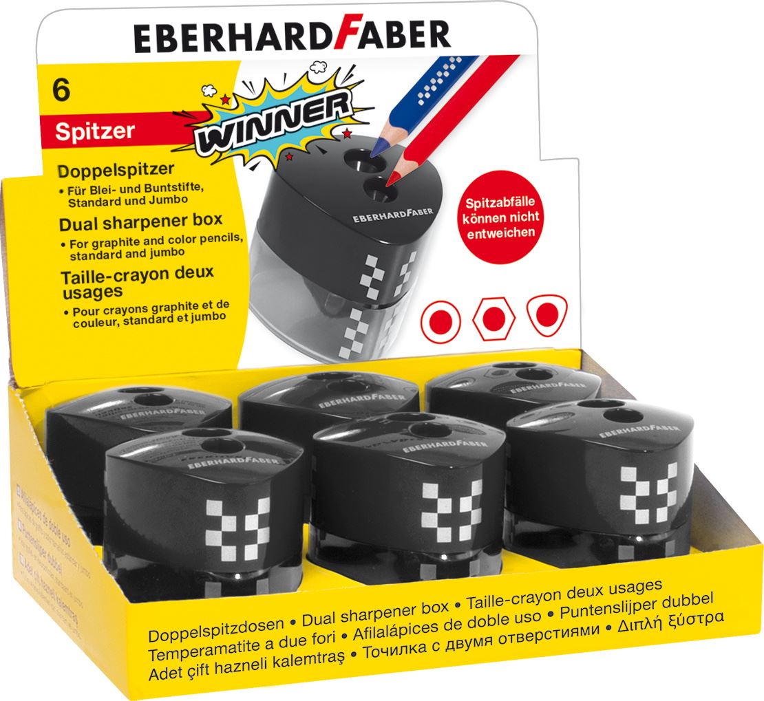 Eberhard-Faber - Winner double hole sharpener black