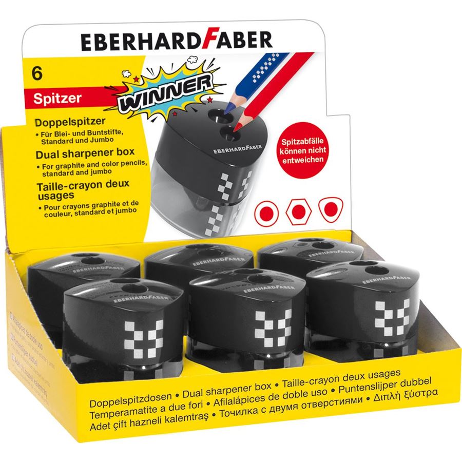 Eberhard-Faber - Winner double hole sharpener black